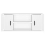 ZNTS TV Cabinet White 100x35x40 cm Engineered Wood 823091