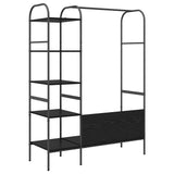 Clothes Rack with Shelf Black 120 x 44 x 160 cm Engineered Wood 868445