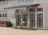 2.5 x 2m Electric Awning with Remote Controller, Aluminium Frame DIY Retractable Awning, UV30 Sun T3398P317570