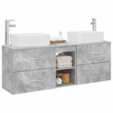Bathroom Cabinet Set 3 pcs Concrete Grey 53 x 34.5 x 63 cm 3405854