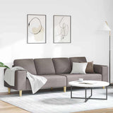 Living Room Couch Taupe 250 x 77 x 76 cm Polyester 3335086