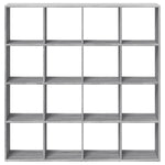 Book Cabinet Grey Sonoma 137.5x29x137.5 cm Engineered Wood 3310294