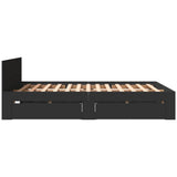 Bed Frame with Headboard without Mattress Black 160x200 cm 3295549