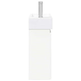 Bathroom Vanity Unit with Tap White 45.5 x 22.5 x 84 cm 889501