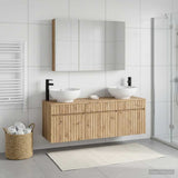 Bathroom Cabinet Set 4 pcs Artisan Oak Engineered Wood 3406630