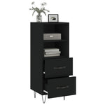 ZNTS Sideboard Black 34.5x34x90 cm Engineered Wood 828661