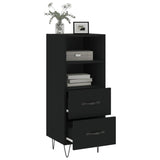 ZNTS Sideboard Black 34.5x34x90 cm Engineered Wood 828661