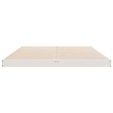 Floor Bed Frame White 140 x 210 cm Solid Pine Wood 869739