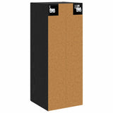 Wall Cabinet Black Oak 34.5 x 34 x 90 cm Engineered Wood 8010888