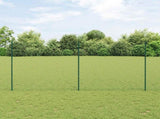Chain Link Fence with Post 10 x 1.6 m PVC-Coated Steel 3336244