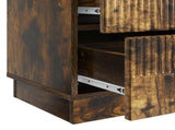 Bedside Cabinet Smoked Oak 62 x 34.5 x 44.5 cm Engineered Wood 895240