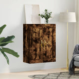 Wall Mounted Cabinet Smoked Oak 69.5x34x90 cm Engineered Wood 835015