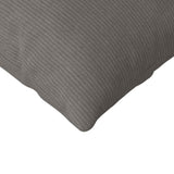 Sofa Pillows 2 pcs Light Grey 200 x 40 cm Corduroy Fabric 42013903