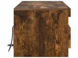 LED TV Cabinet Smoked Oak Engineered Wood 897870