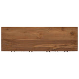 Sideboard Natural 110 x 35 x 75.5 cm Solid Teak Wood 42024261