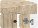Bathroom Cabinet with Open Shelf ALKMAAR Sonoma Oak 896157