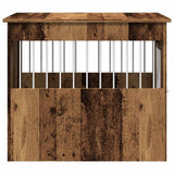 Dog Crate Furniture Old Wood 55x80x68 cm Engineered Wood 857642