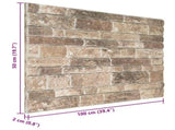 Wall Panels 10 pcs 100 x 50 cm Multicolour EPS Foam 42046096