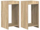 Plant Stand 2 pcs Sonoma Oak 30 x 30 x 80 cm Engineered Wood 899583