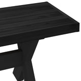Dining Bench NOAIN 120 x 41 x 45 cm Solid Pine Wood Black 42020928
