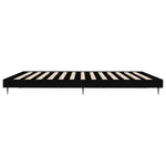 ZNTS Bed Frame without Mattress Black 120x200 cm Engineered Wood 832254
