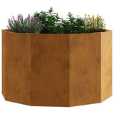 Planter Rusty 60 x 60 x 35 cm Weathering Steel 883744