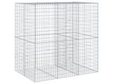 Gabion Basket with Cover 150x100x200 cm Galvanised Iron 3295226