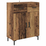 Highboard with Drawer 2 pcs Old Wood Engineered Wood 3415748