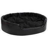 Dog Bed Black 99x89x21 cm Plush and Faux Leather 171264