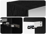 Bathroom Mirror Cabinet with Shelf Black Oak 60 x 14.5 x 70 cm 889184
