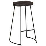 Bar Stools 2 pcs Black 45x40x78 cm Solid Wood Mango 4013527