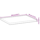 Floating Shelves 3 pcs 60x30x2 cm Oil Finished Solid Wood Acacia 3279529