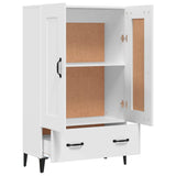 Highboard White 70x31x115 cm Engineered Wood 812573
