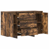 Sideboard Smoked Oak 120 x 41 x 75 cm Engineered Wood 3333910
