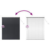 Venetian Blinds Height Adjustable Black 175 x 140 cm Aluminium 42006155