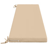 2-Piece Bench Cushions SOEST 2 pcs 100% Polyester Cream 949161