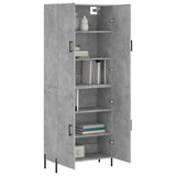 Highboard Concrete Grey 69.5x34x180 cm Engineered Wood 3195687