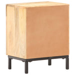 ZNTS Bedside Cabinet 40x30x51 cm Solid Mango Wood 320225