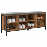 Shoe Cabinet Old Wood 131 x 35 x 50 cm Engineered Wood and Iron 881310
