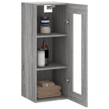 Wall Mounted Cabinet Grey Sonoma 34.5x34x90 cm 828930