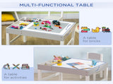 Kids Table and Chair Set, with Storage Space - Grey T3398P421978