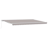 Retractable Awning Light Grey 500 x 300 x 165 cm 3331369