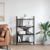 Bookshelf Black Oak 75 x 30 x 123.5 cm Engineered Wood 883964