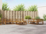 Outdoor Sofa Set 6 pcs Natural Solid Acacia Wood 3367177
