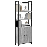 Book Cabinet Grey Sonoma 60 x 24 x 161 cm Engineered Wood 883859