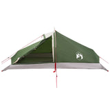 Backpacking Tent Green 4-Person 185T Polyester with PU Coating 42018571