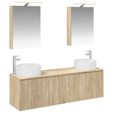 Bathroom Cabinet Set 5 pcs Sonoma Oak Engineered Wood 3406553
