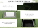 4-6 Man Camping Tent with Living Area and 2 Bedrooms, Hiking Sun Shelter, UV Protection Tunnel Tent, T3398P348660