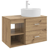 Bathroom Furniture Set 2 pcs Artisan Oak Engineered Wood 3403911
