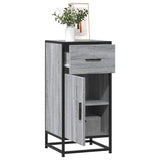 Sideboard Grey Sonoma 35.5x35x76 cm Engineered Wood and Metal 848962